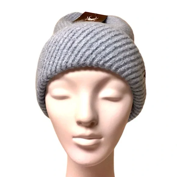 Spyder Diagonal Dimensional Ribbed Cuff Beanie - Picture 4 of 8